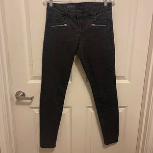 Kut From The Kloth Womens Mia Toothpick Skinny Jeans Size 4 Black Stretch Denim